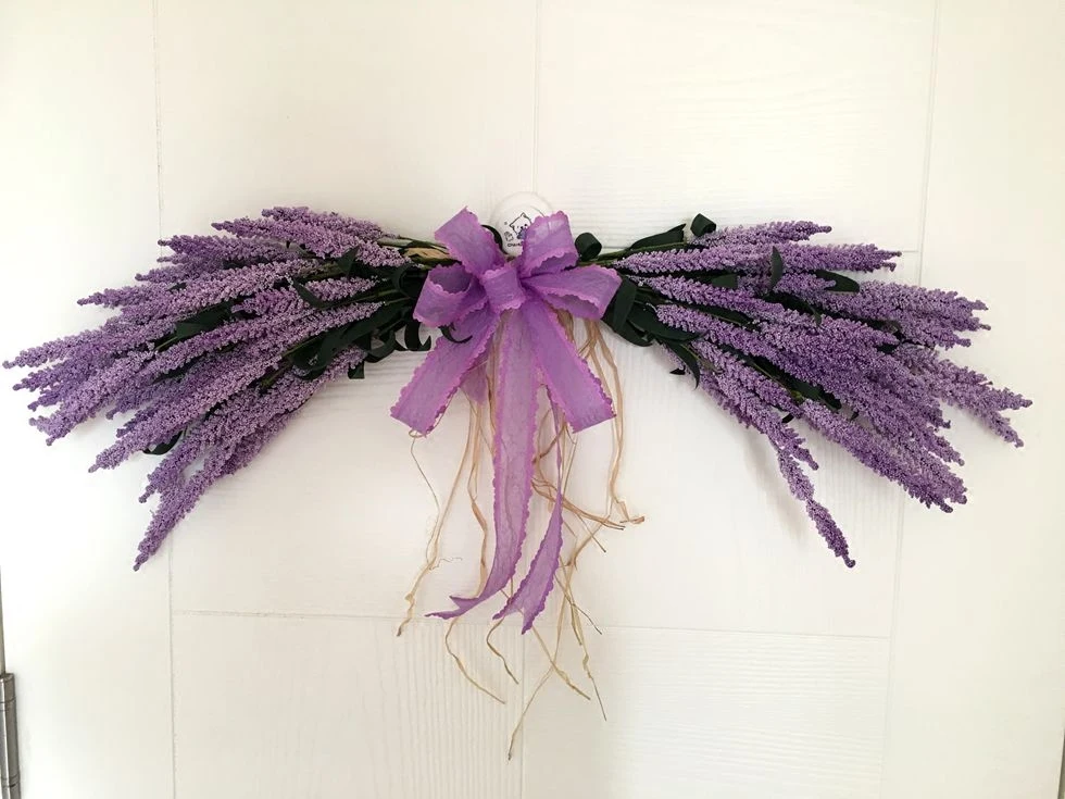 

Свадебный венок с лавандой, украшения для дома