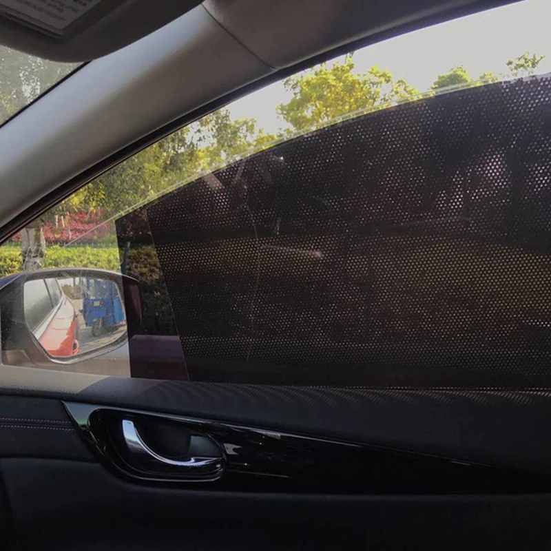 

Youwinme Black Grid Car Side Window Sun Shade Shadow Static Stickers Ultraviolet-proof Summer Sunscreen Insulation Sun Block