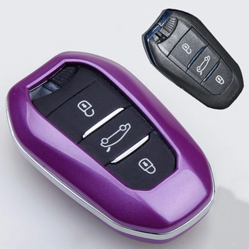 

Car Key Case for Auto Shell Bag Keychain Holder for Citroen C5 C6 C4L C3-XR DS5 DS6 Auto ABS Protective Accessories keychain