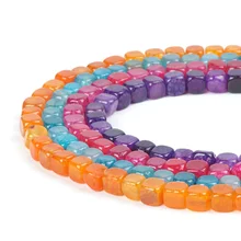 Натуральный ювелирный камень, бирюза, Рассыпчатая Вена, агат, бусина, квадратный оникс, сердолик, 8 мм бусина для мусульманской молитвы, Агаты, четки