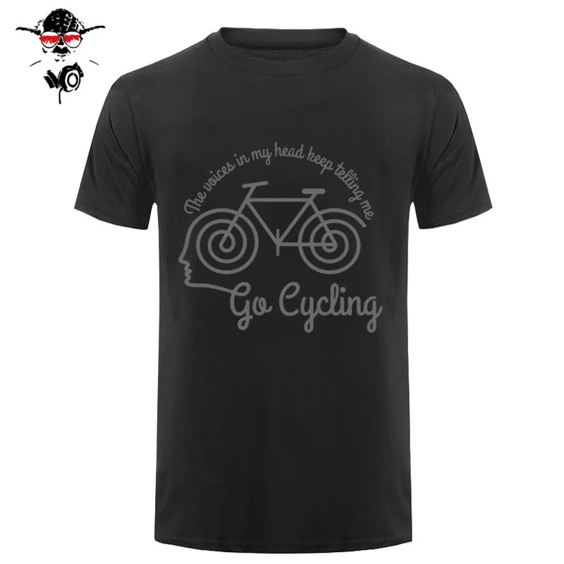 Voices In My Head Cyclinger Мужская футболка RLTW футболка Cycle Cyclinger Bicycle день рождения базовые модели футболка с принтом Летняя Повседневная