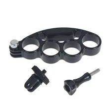 Abs nudillos y dedos agarre selfie monopod del trípode con trípodes adaptador de montaje para gopro 3 3 +/plus 4 xiaomi yi cámara f11075-a