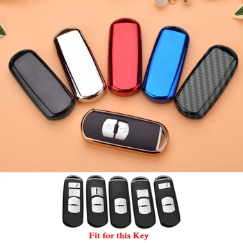 

Zinc Alloy Car Key Chain+ABS Car Key Cover Case For Mazda 2 3 6 Axela Atenza CX-5 CX5 CX-7 CX-9 Car Key Cover Accessories