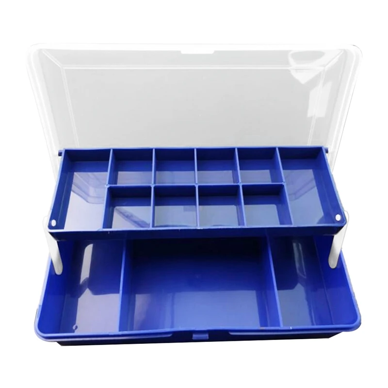 

ABGZ-Two Layers Fishing Lures Box Fish Lure Line Hook Fishing Fishing Accessories Box Storage Case Bag