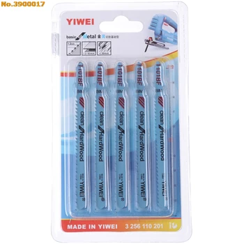 

Arrival 5Pcs/set T123X 4 Inch HCS T-Shank Jigsaw Blades Set For Metal Cutting