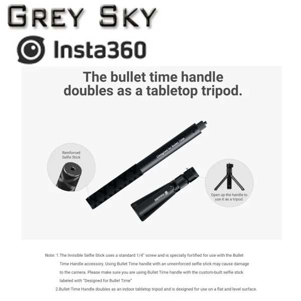 Insta360 ONE X и ONE Bullet Time bundle/аксессуары, Вращающаяся ручка Bullet Time bundle Insta 360 One X Selfie stick