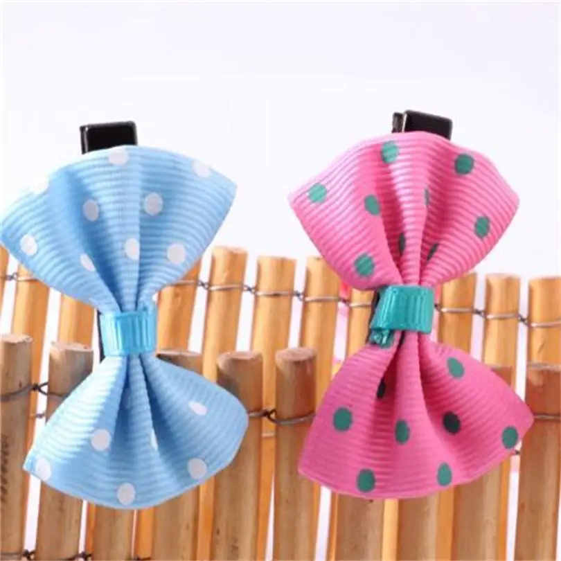 

New Children's Baby Girls Bow Colorful Dot Bowknot Hairpin Princess Gifts Hair Clips For Children Tiara Acessorio De Cabelo T