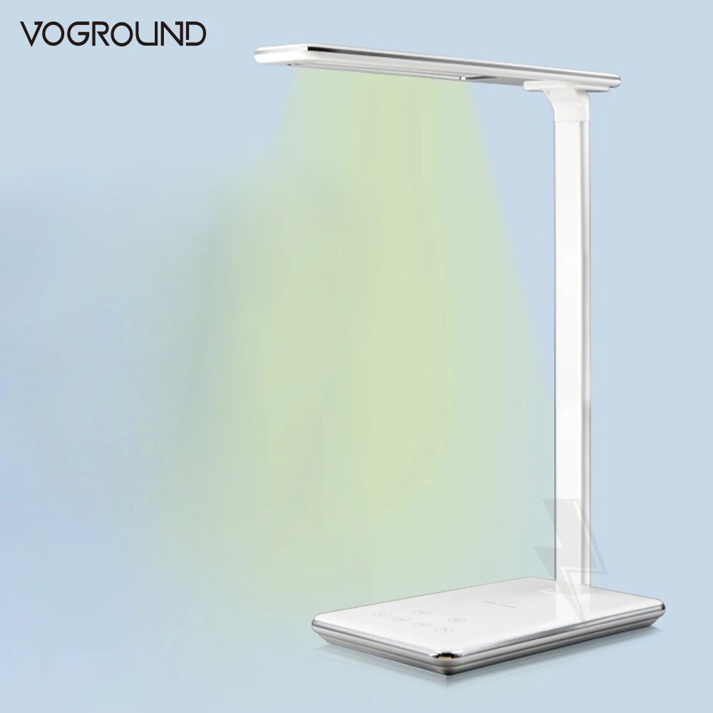 VOGROUND LED Desk Table Lamp Folding Light Qi Wireless Fast Charger For iPhone X 8 Plus For Samsung Galaxy S7 S8 S8+ S6 edge
