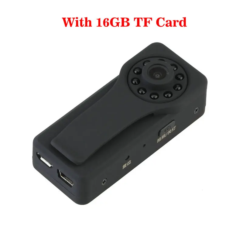 Vandlion A6 Диктофон мини цифровая камера WIFi видеокамера Профессиональный диктофон USB флэш приводной кулачок 10 ИК огни - Цвет: With 16G TF Card