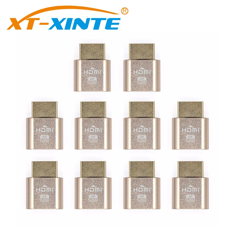 10PCS VGA Virtual Display Adapter HDMI 1 4 DDC EDID Dummy Plug Headless Ghost Display Emulator