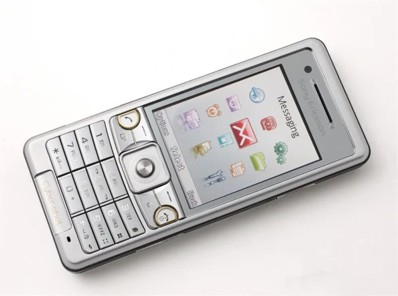 Разблокированный sony Ericsson C510 одноядерный 3.15MP Bluetooth 930 мАч FM радио Восстановленный мобильный телефон