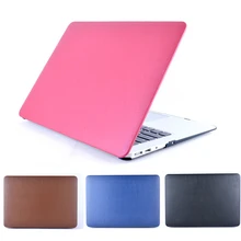 Newest Fasion PU Leather Rubberized Hybrid Hard Case Laptop Shell Cover For Air 11