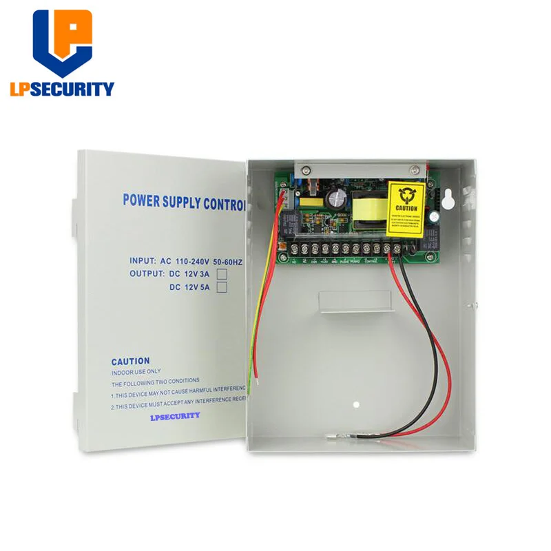 

12V 5A access control system power supply box UPS back up power standby for access control system back-up source