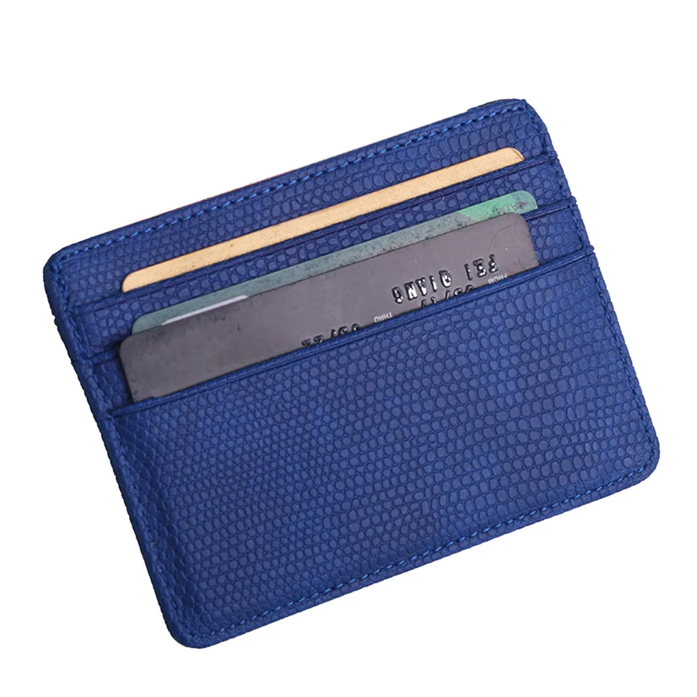 Unisex Card Holder Bags Cases Fashion Women Lichee Pattern Bank Card
