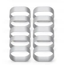 10 шт. формы для выпечки инструменты для полуприготовления сырного торта с прочным алюминиевым сплавом легко моются и легко Demould