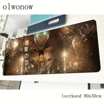 

attack on titan mousepad 80x30cm hot sales gaming mouse pad gamer mat High-end game computer desk padmouse keyboard play mats