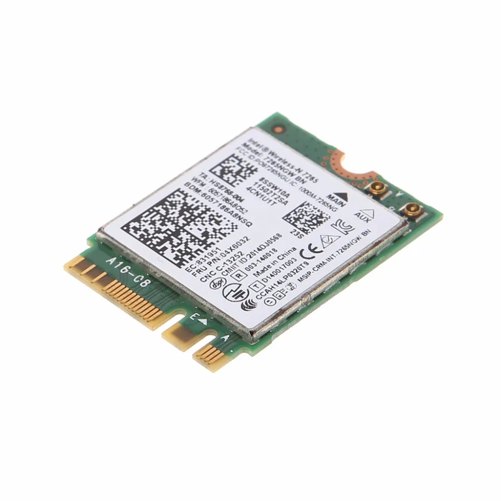 Для Intel Беспроводной-N 7265 7265NGW BN Dual Band 2x2 Wi-Fi Bluetooth 4,0 Wi-Fi карты