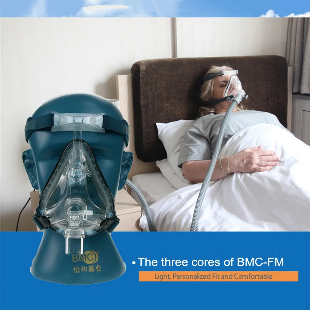 

Nasal Mask BMC-FM Nasal Mask For CPAP Masks Interface Sleep Snore Apnea OSAHS OSAS Snoring People Strap