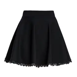 Лето 2019 г. линии Защита от солнца школы Высокая талия Женская плиссированная юбка корейский элегантная юбка плюс размеры 2XL шорты для