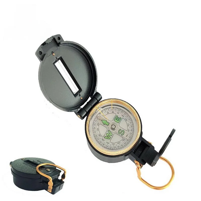 

Outdoor hiking compass, automatic positioning compass 360 degree positioning turntable ruler line with watch dial magnifier