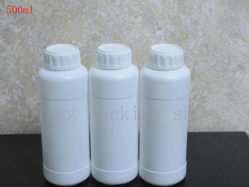 200ml/500ml white empty round HDPE containers bottle Plastic liquid