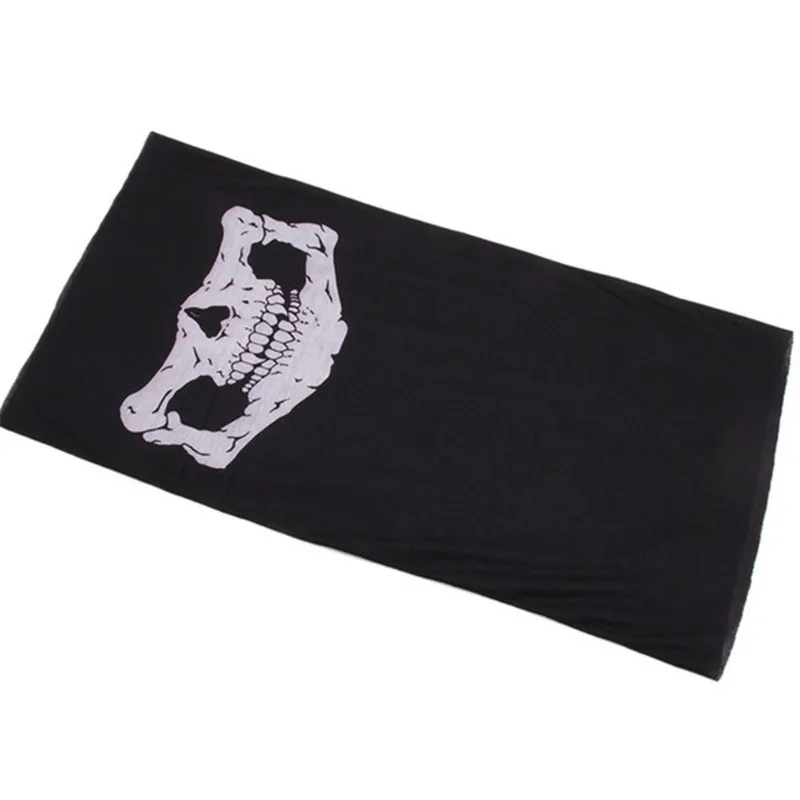 mens infinity scarf Unisex Ghost Skull Half Face Scarf Motorcycle Headwear Scary Party Halloween Collar Ride Neckerchief Neck Tube Bandana male scarf