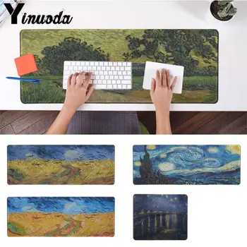 

Yinuoda Van Gogh Art Wallpapers DIY Design Pattern Game mousepad Keyboard Mat Desk Mat Computer Game Tablet Gaming For Dota 2