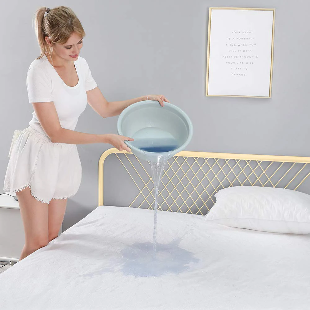 

Waterproof Bed Sheets band mattress cover protector Waterproof Mattress bed Cover Cotton Terry Mattress cover
