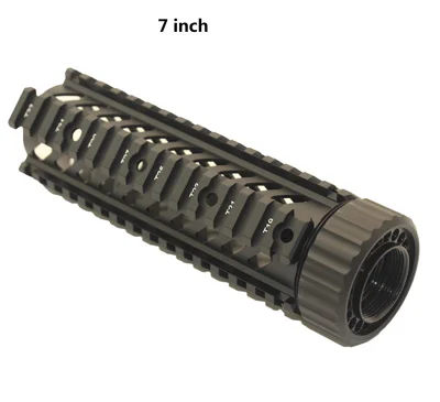 Тактический страйкбол Shoot " 9" 1" M16 M4 AR-15 Quad Rail Handguard Free Float Охотничьи Аксессуары. 223/5. 56 Picatinny Quad Rail - Цвет: 7 inch