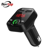 Rovtop Car Handsfree Wireless Bluetooth Kit FM Transmitter LCD Car MP3 Player USB Charger FM Modulator Car Accessories Z4