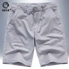 Летние новые хлопковые шорты свободные мужские повседневные шорты серый белый шнурок талия Бермуды Шорты мужские плюс увеличение Размер 28-44