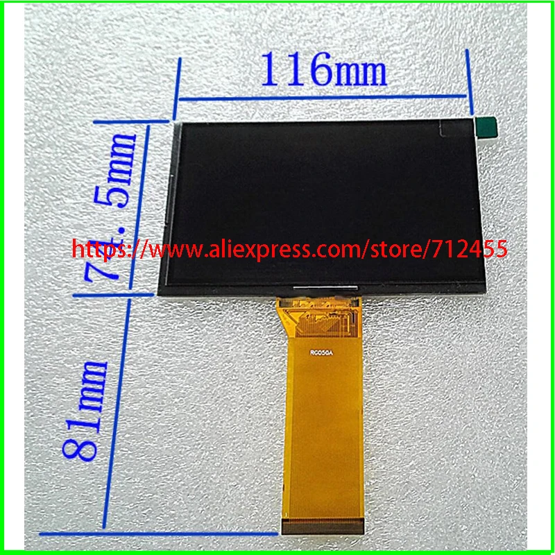 

5.0 inch HD TFT LCD Screen RG050A DIY Projector Screen 800*480 116mm*74.5mm