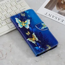 

Color Painted Back Cover for Xiaomi Redmi Note 5 Flip Case Card Pocket Funda Business Phone Protective Holster
