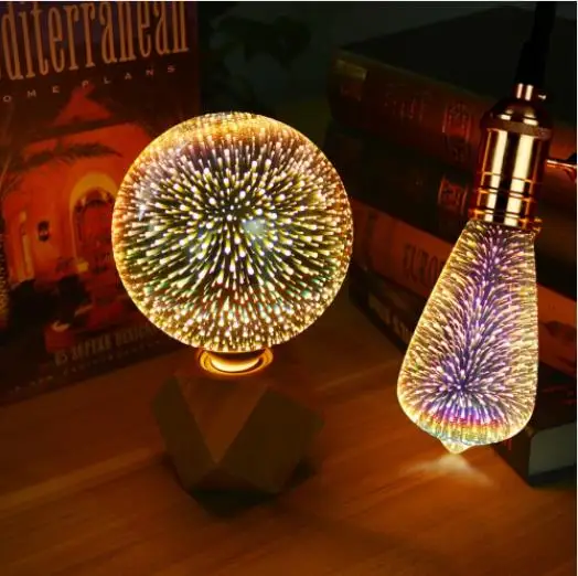 

LED Table Lamp Desk Lamp 220V 110V E27 3D bedside lamp Bulb Copper Wire String Light For bedroom Christmas Decoration light