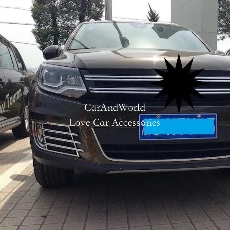 Для VW Volkswagen Tiguan 20152016 внешняя передняя противотуманная фара отделка ABS хром наклейки автомобиля Средства для укладки волос