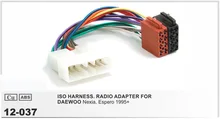 Rádio do carro ISO Cablagem Para Daewoo Nexia espero 1995 + Adaptador de Conector Auto Estéreo Adaptador Chumbo Loom Cable Plug fio