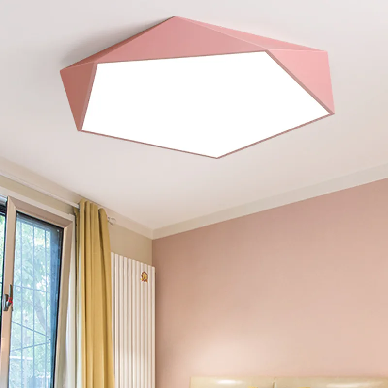 Современный многоцветный креативный геометрический арт светодио дный светодиодный светильник потолочный светильник для гостиной лампа Кабинет Коридор Балкон потолочное освещение