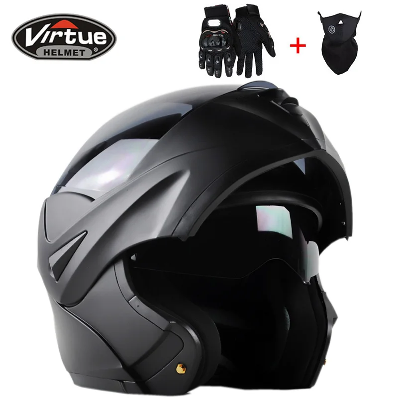 

Full Face Motorcycle Helmet Motobiker Helmet With Inner Sun Visor Motorcycle Modular Motocross Flip Up Helmets Capacete Casco