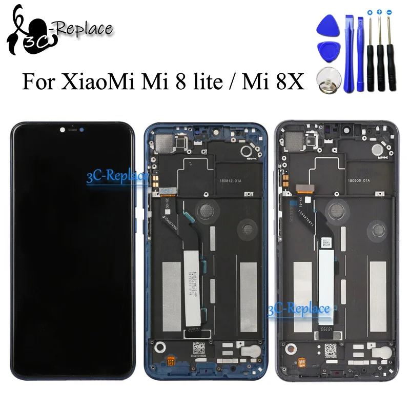 ЖК-дисплей 6 26 дюйма для XiaoMi Mi 8 lite mi Youth mi8x 8x дисплей с сенсорным экраном и