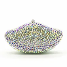 XIYUAN Сияющий Кристалл Rhinestone клатч маленький кошелек женщин свадебные подарок сумка Ежедневные клатчи вечерние кошельки Кошелек