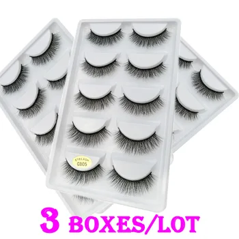 

7 Styles 3D Mink False Eyelashes Makeup Handmade False Lashes Eye Extension Thick Long False Eyelashes Mink Hair