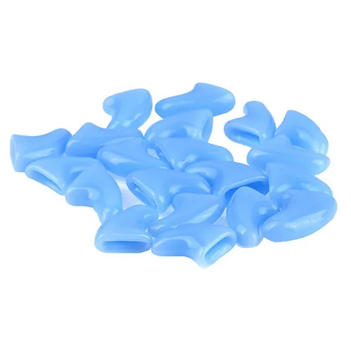 Buy 100Pcs Colorful Soft Rubber Pet Cats Claw Nail Covers with Glue