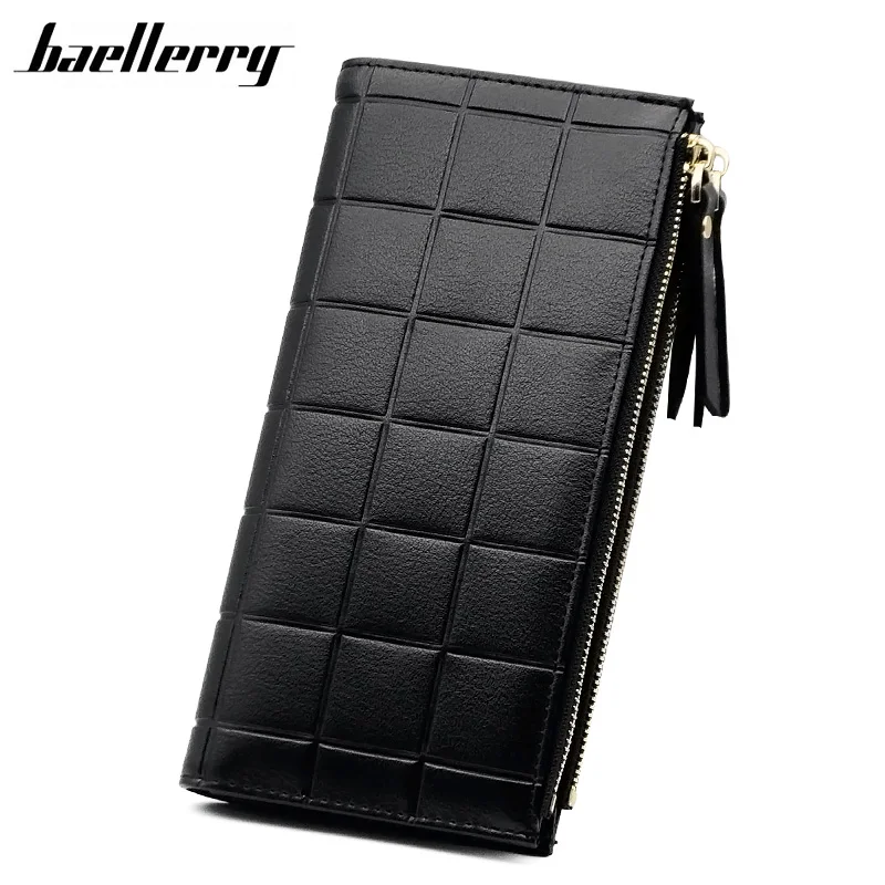 

BAELLERRY Women Wallets Long Fashion Soft Leather Wallet Design Clutch Casual Lady Cash Coin Purse Female Hand Phone Bag HQB2035