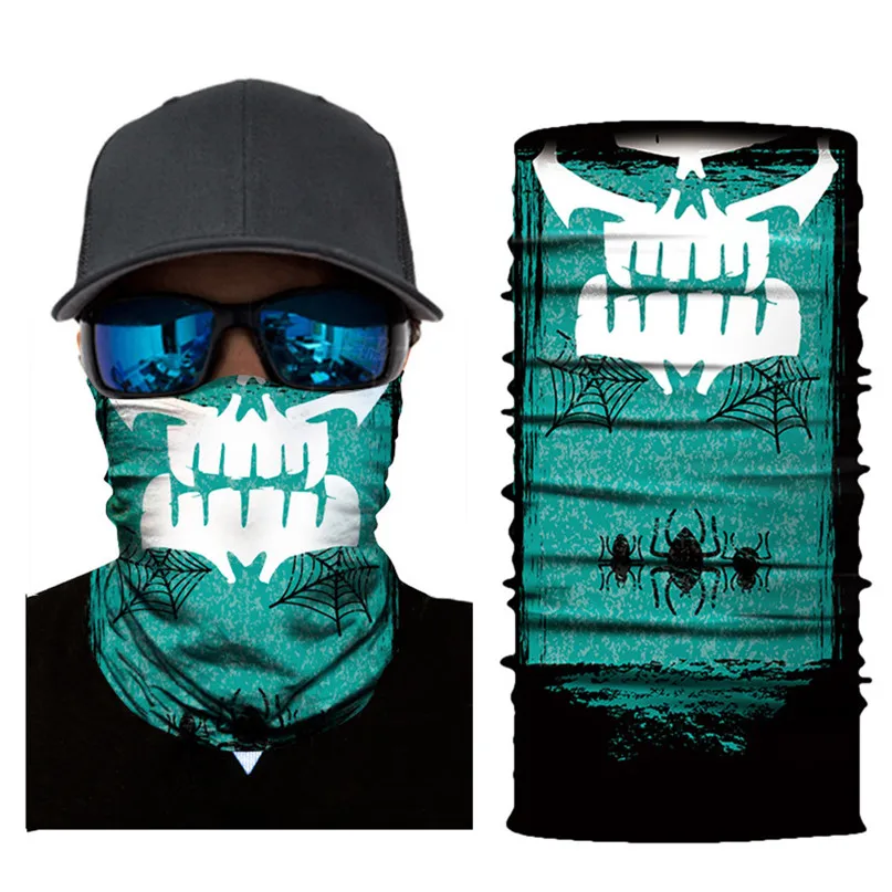 Cycling Face Mask Halloween Unisex Balaclava bicycle Mask Neck Tube Seamless Bandanas Moto Ski Mask Ghost Scarf Headband #2o01 (13)