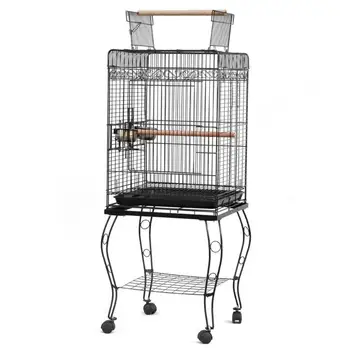 

57 inch Parrot Bird Cage Canary Parakeet Cockatiel Cages with Wood Perches E5M1
