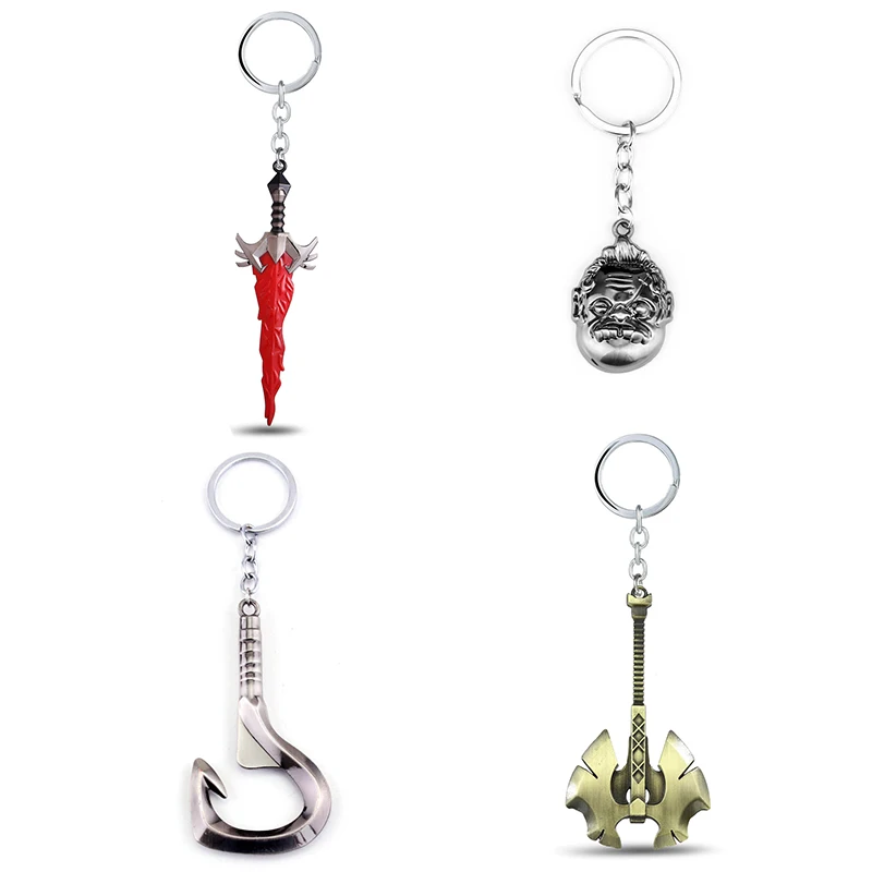 dota 2 keychain pudge toys 2016 New Game Dota2 action figures resin weapons sword Talisman props