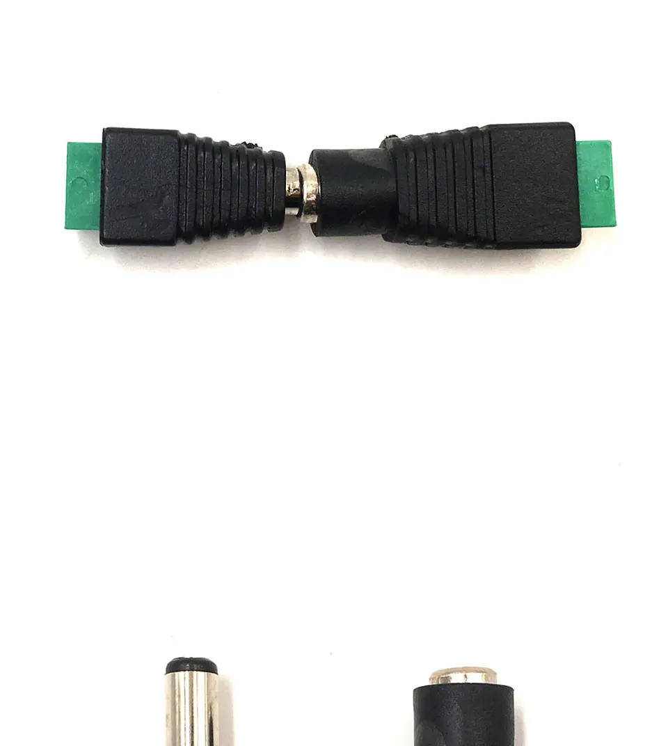 Female Male DC Connector 2.15.5mm Power Jack Adapter Plug Cable Connector for 352850505730 LED Strip Light DIY Lamp Bulb (5)