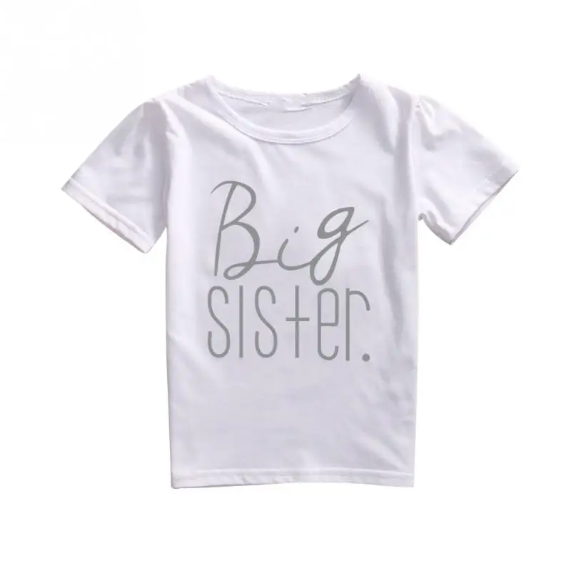 

2018 Cute Brothers Clothes Little Brother Baby Boy Romper Big Boy T-shirt Tee Tops Brothers Matching Outfit Brotherhood Symbolic
