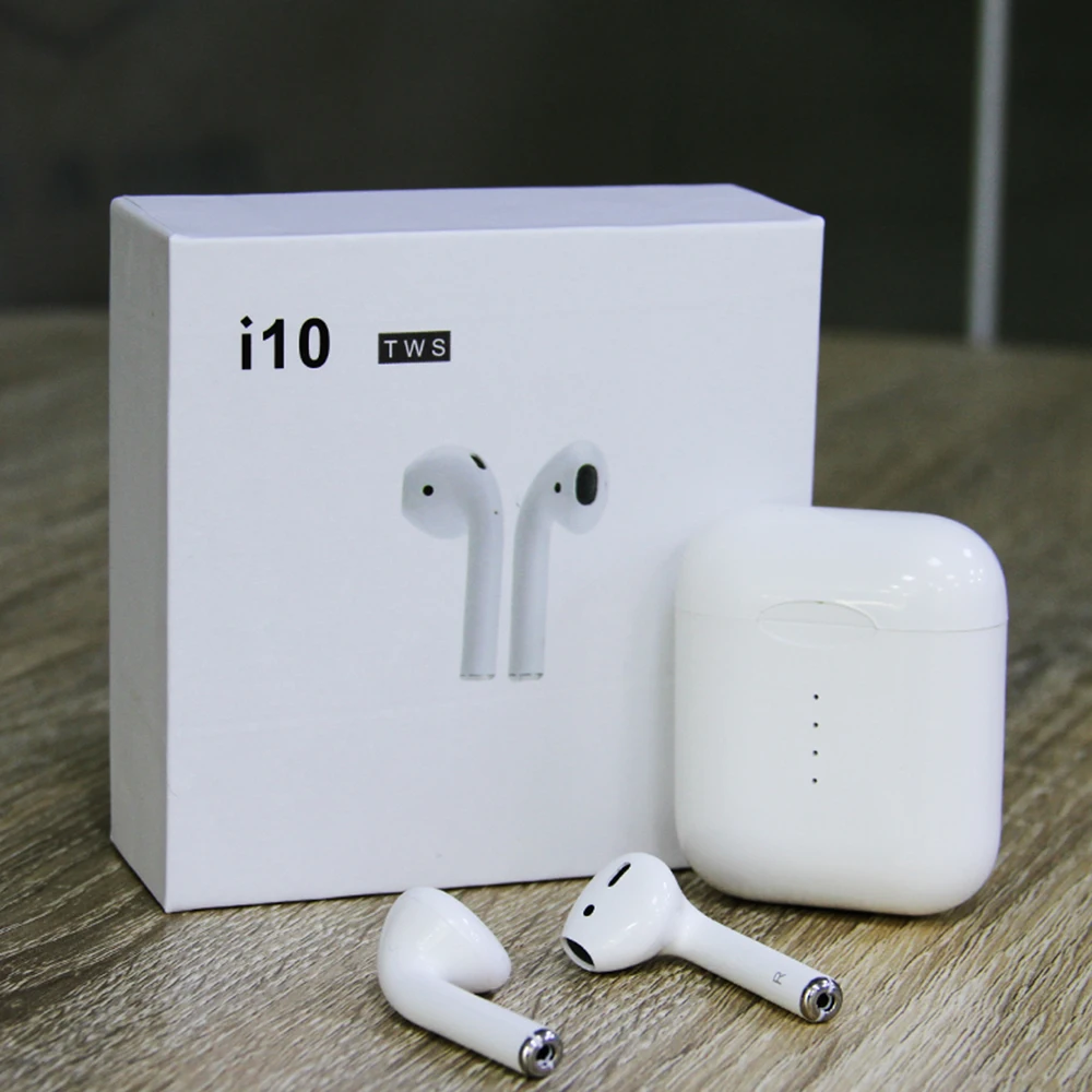 

New i10 Bluetooth 5.0 Earphone True Wireless Earbuds Mini Tws With microphone Handsfree Earphone For iPhone Xiaomi phone
