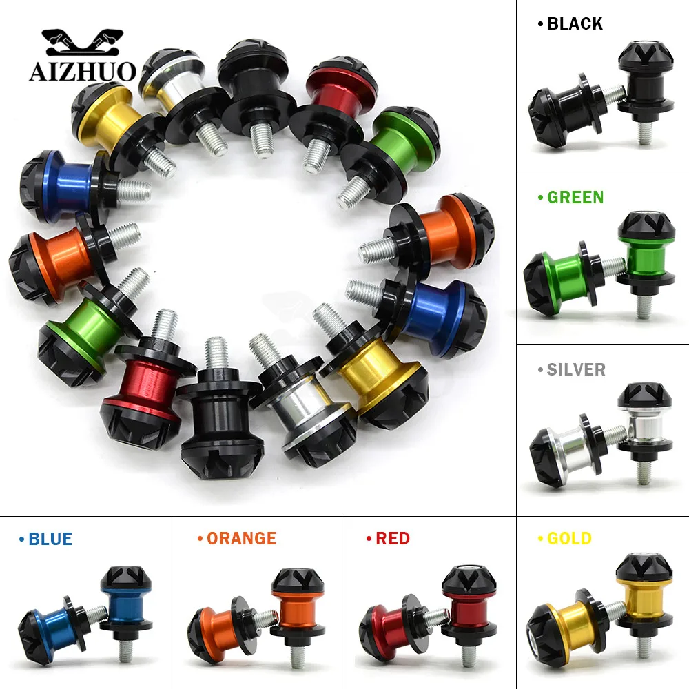 6/8/10mm Universal Motorcycle Swingarm Slider Spools for YAMAHA XP 500 XP 530 FZ8 FZ6R mt07 mt 07 mt09 mt 09 HONDA SUZUKI DUCATI